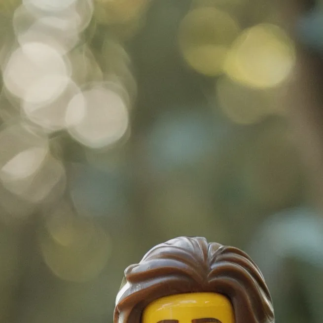 chat with ai character: lego man