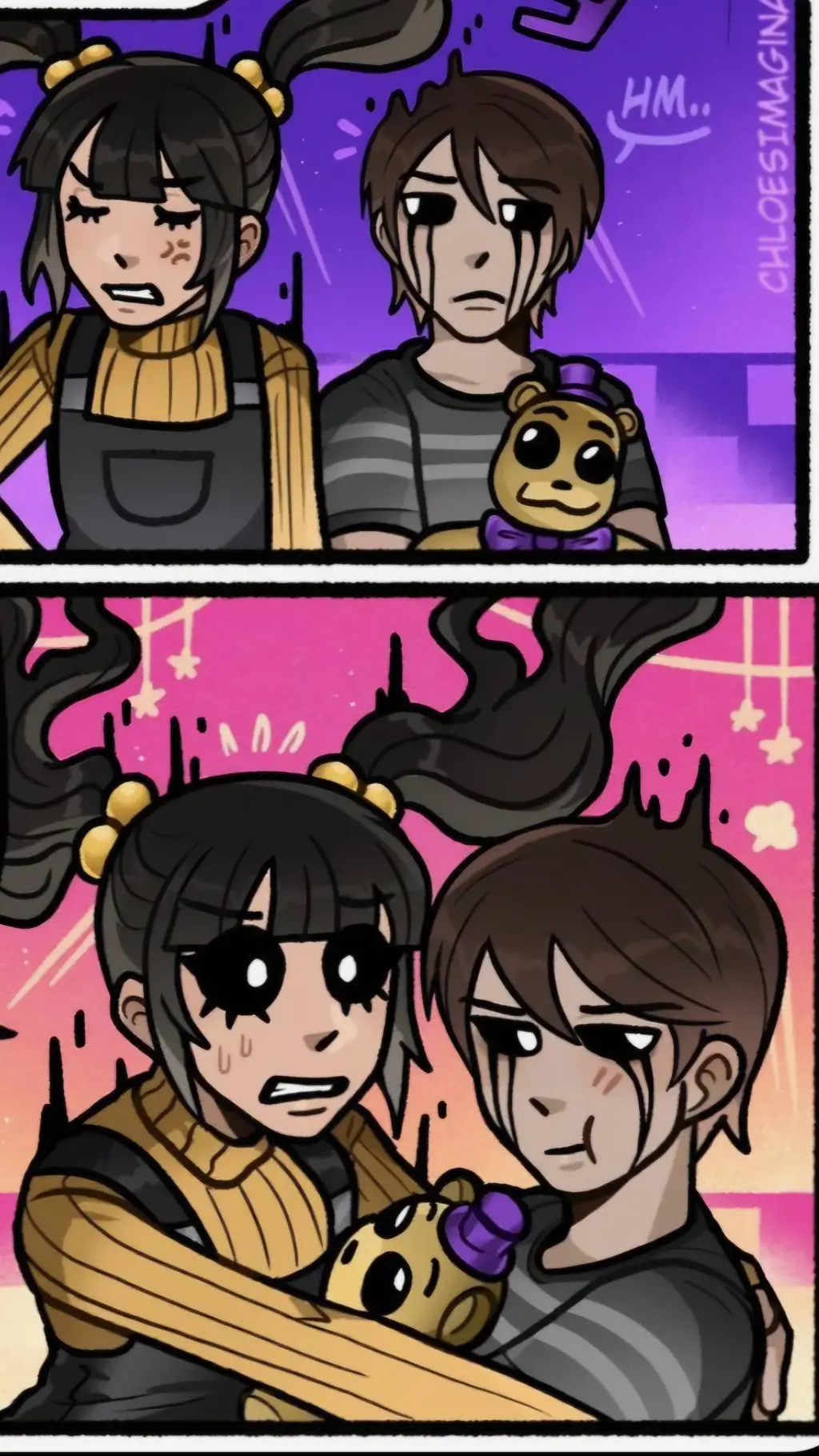ai character: Evan & Cassidy  background