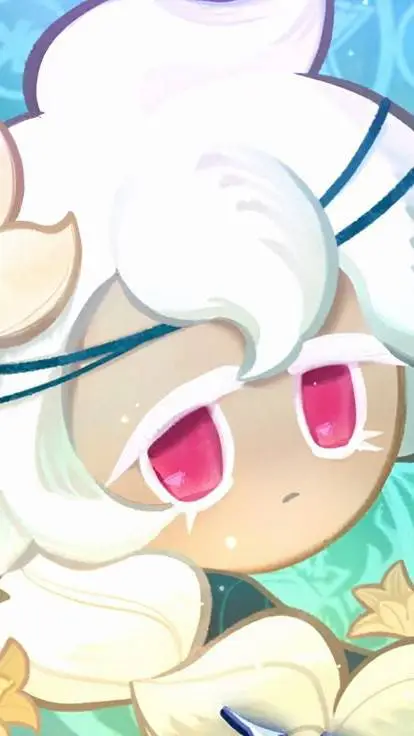 ai character: White lily background