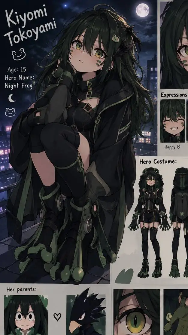 ai character: Tsuyutoko child background