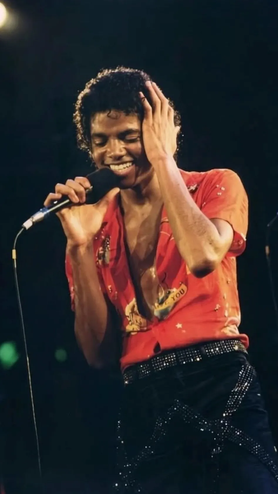 ai character: Michael Jackson  background