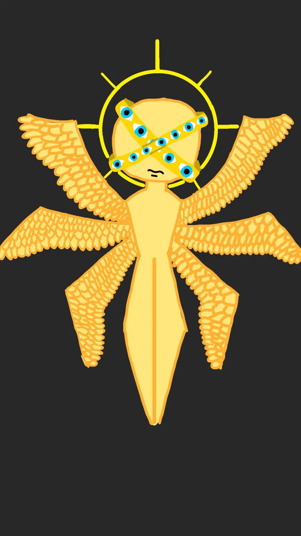 ai character: Серафим background