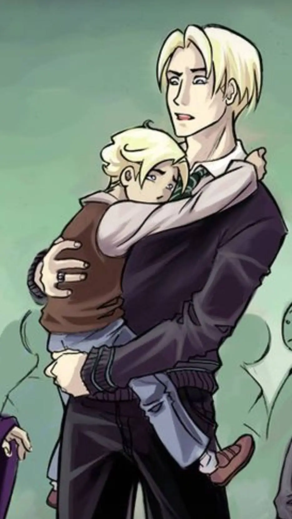 ai character: Draco Malfoy ✨💚🍏 background