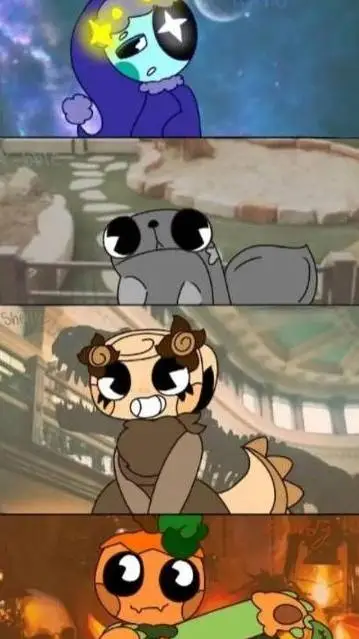 ai character: Dandys world background