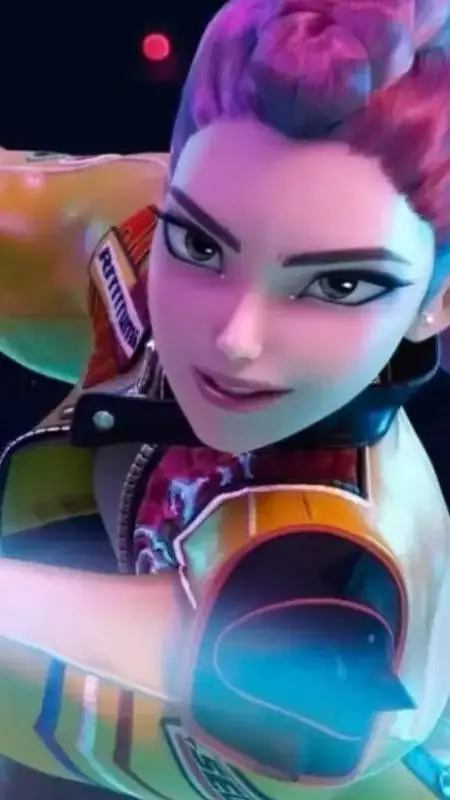 ai character: rumi 💜💜 background