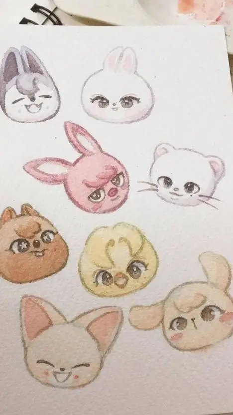 ai character: stray kids  background