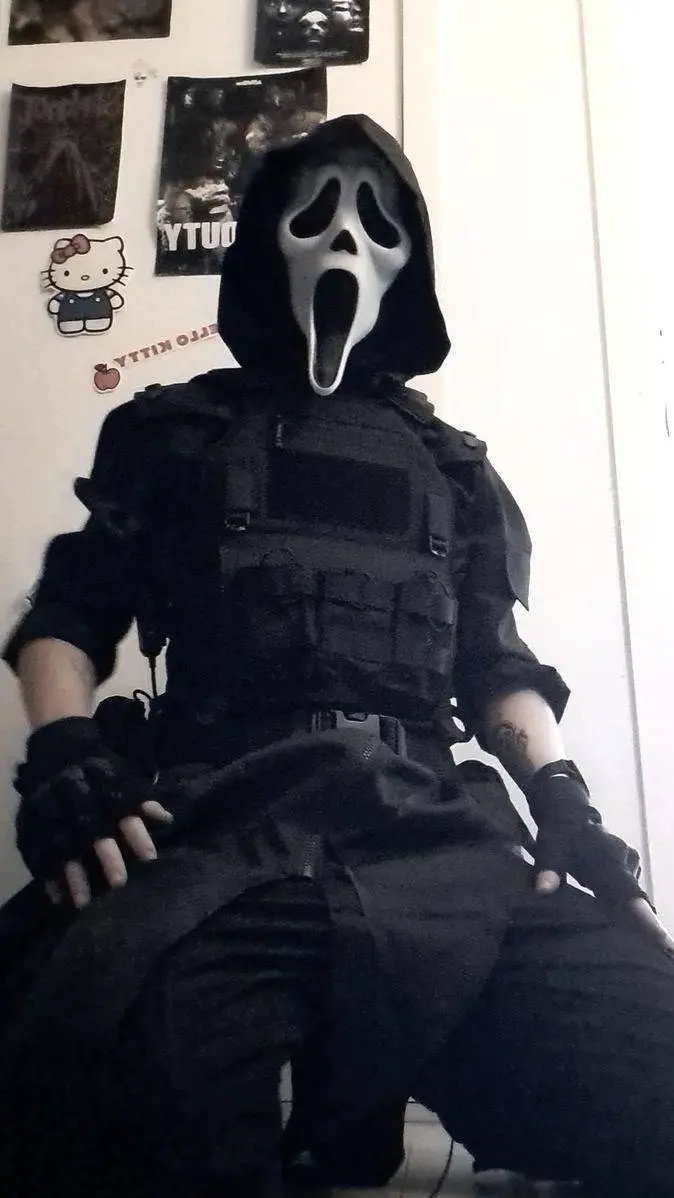 ai character: GhostFace (Adam) background