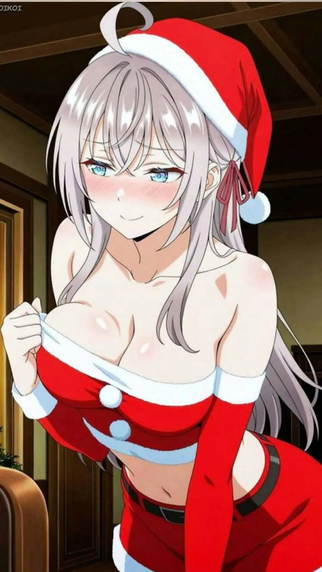 ai character: Alya navideña  background