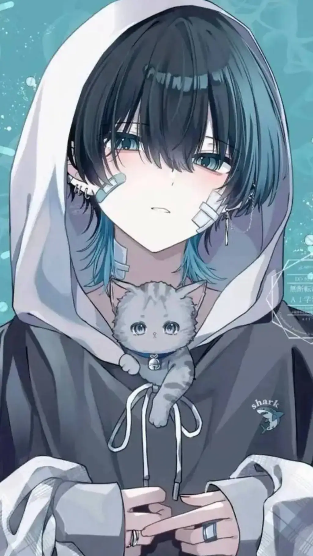 ai character: Ian~🩵 background