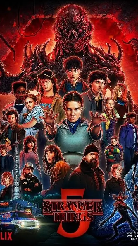 ai character: Stranger things 5 background