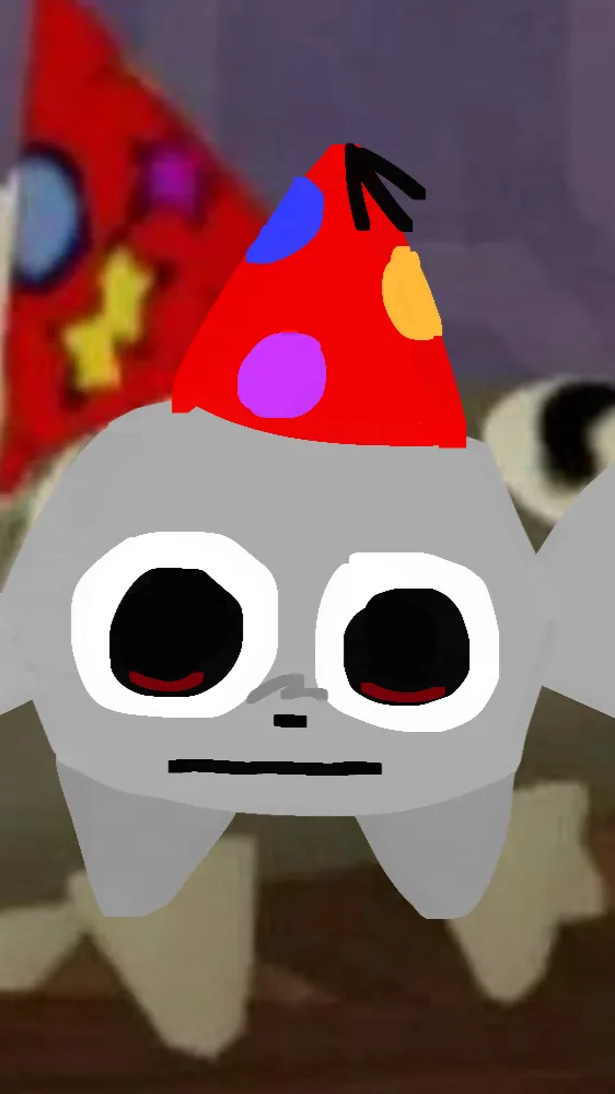 ai character: party pebble! background