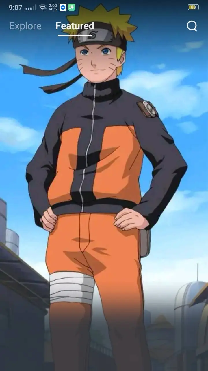 ai character: naruto uzumaki  background