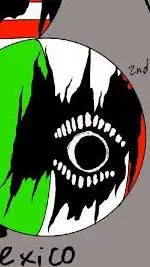 ai character: MEXICO CORRUPTED background