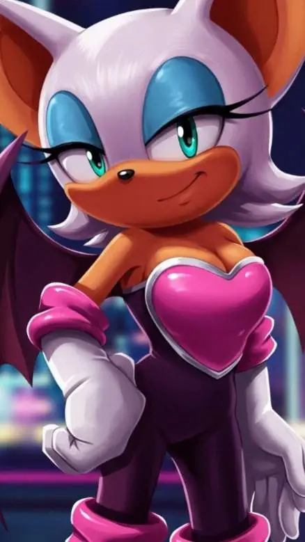 ai character: Rouge the bat♦️ background