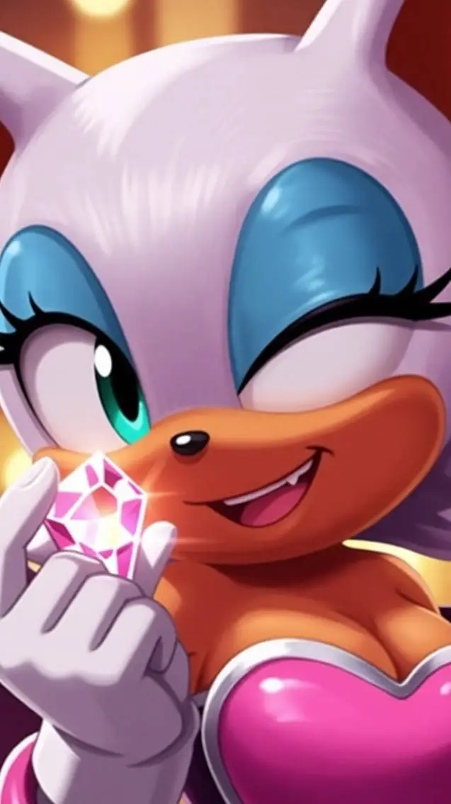 ai character: Rouge the bat♦️ background