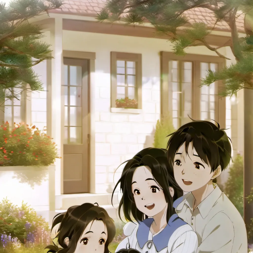 chat with ai character: Family outside