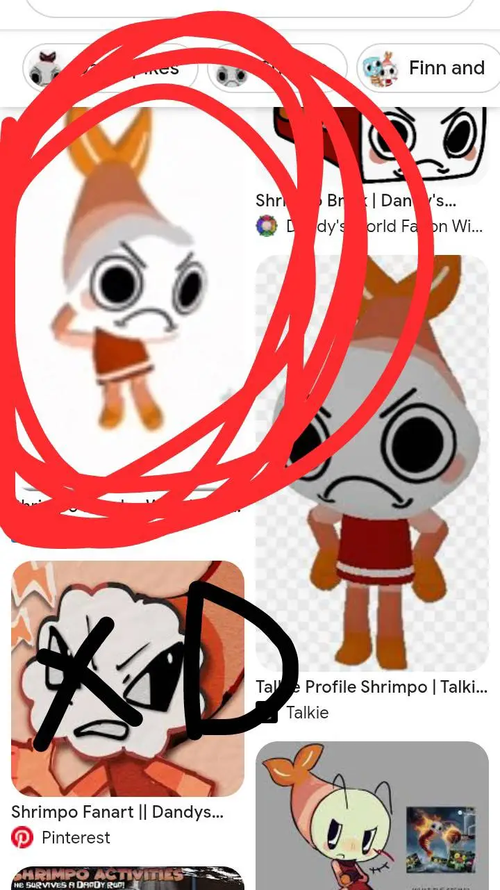 ai character: Shrimpo 🤑 background