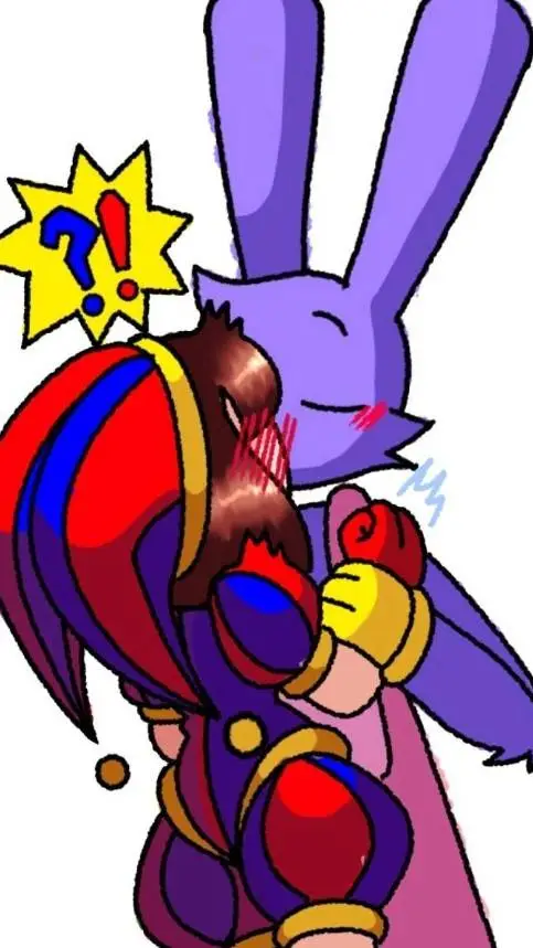 ai character: pomni x jax background