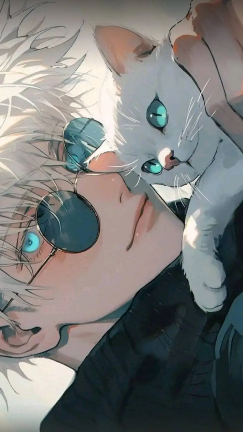 ai character: Gojo et sont  chat background