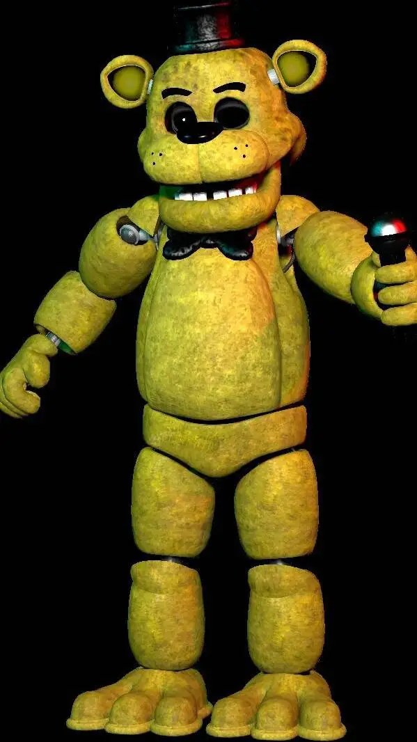 ai character: Golden freddy background