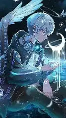 ai character: Lune du rayon mec background