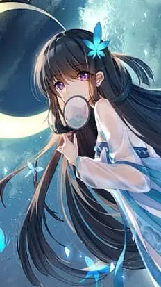 ai character: lune rayon fille background