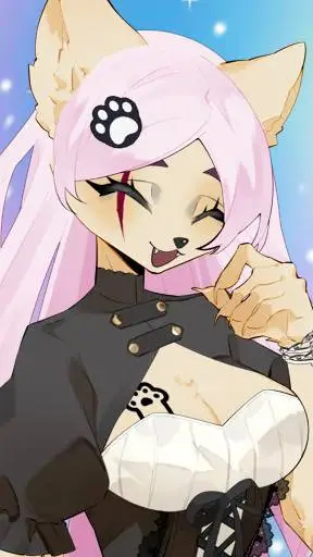 ai character: <3 camy background