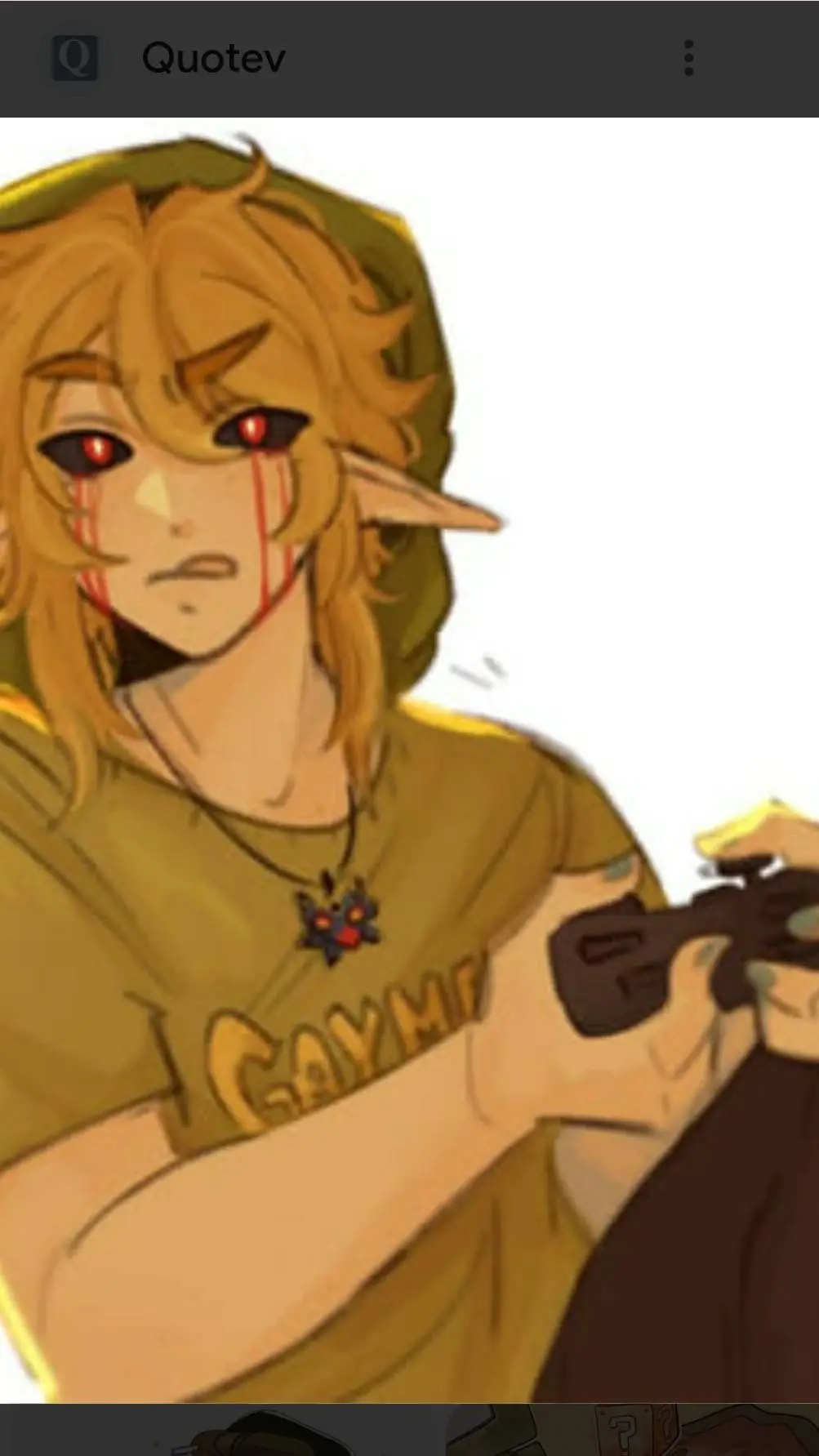 ai character: ben drowned  background