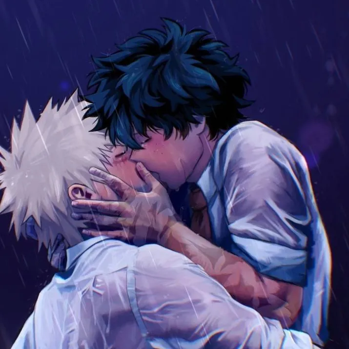 chat with ai character: Bakudeku kiss 💋