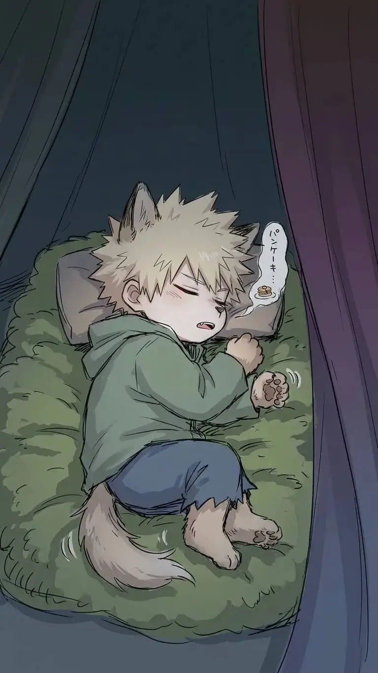 ai character: Mha- Injured wolf background