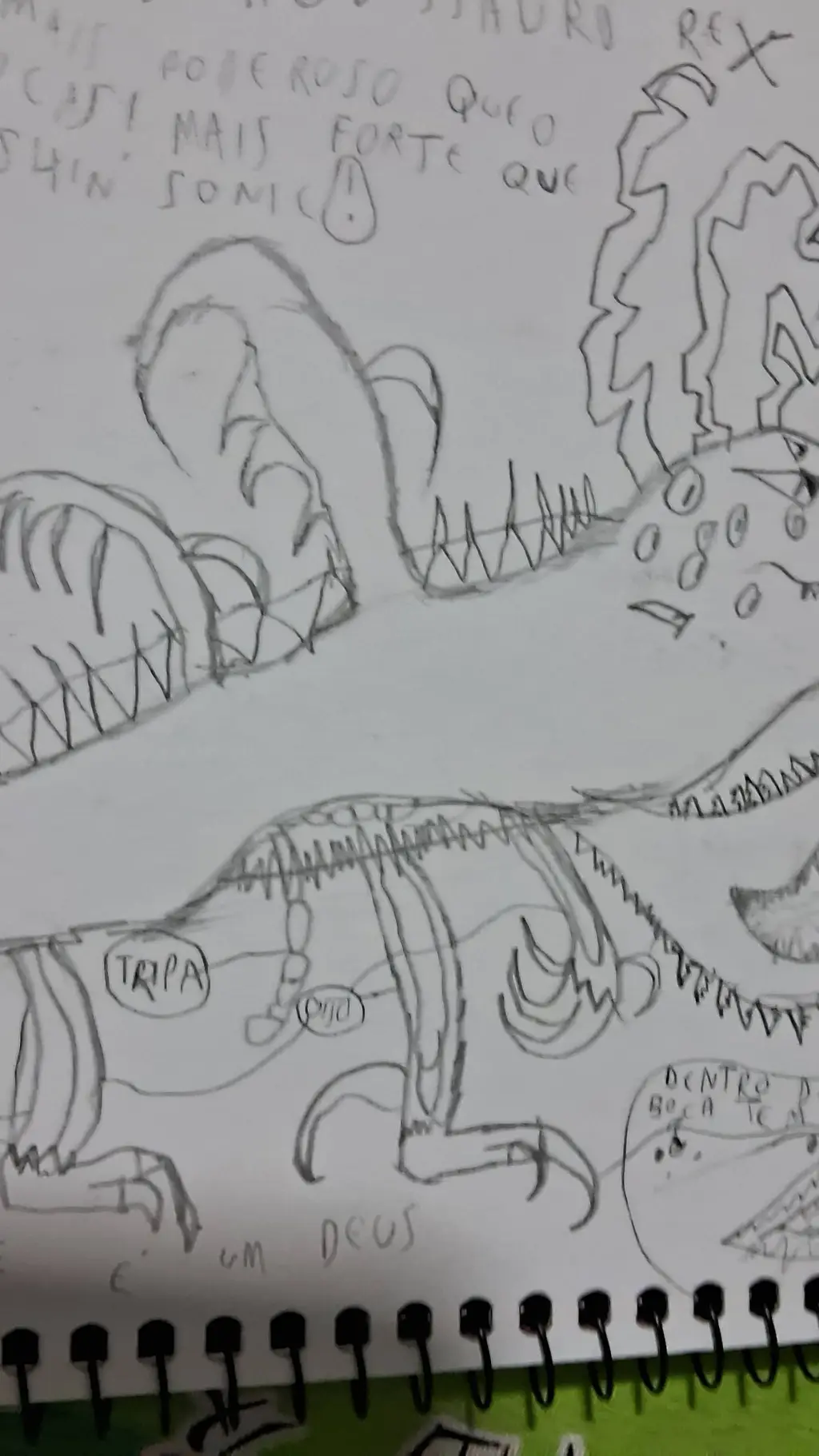 ai character: DRAGOSSAURO REX background