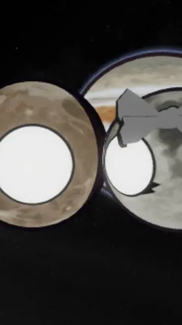 ai character: Ganymede x moon background