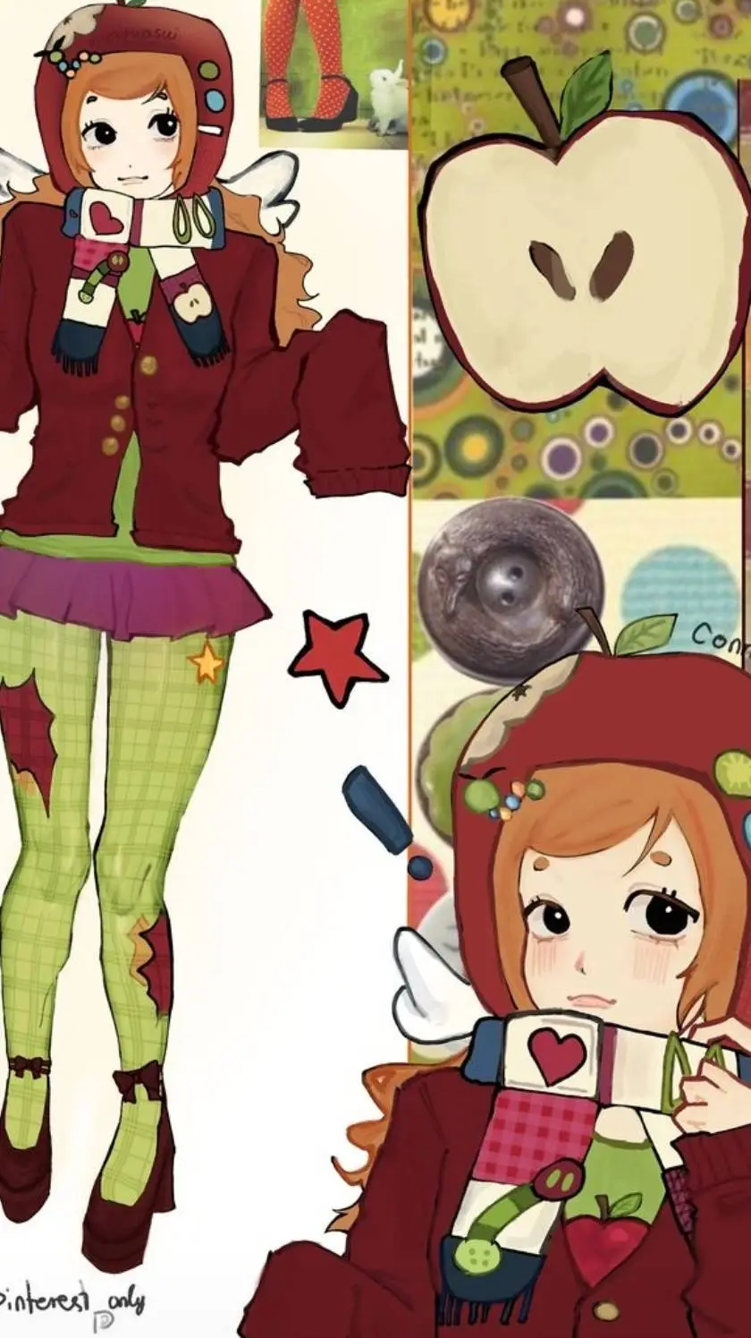 ai character: 🍎Lori 𓏲𑁘 𓏲੭🍏 background