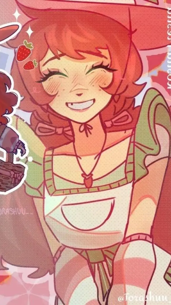 ai character: 🍓 𝘚𝘩𝘰𝘳𝘵 𝘤𝘢𝘬𝘦 𓏲𑁘 🍰 background