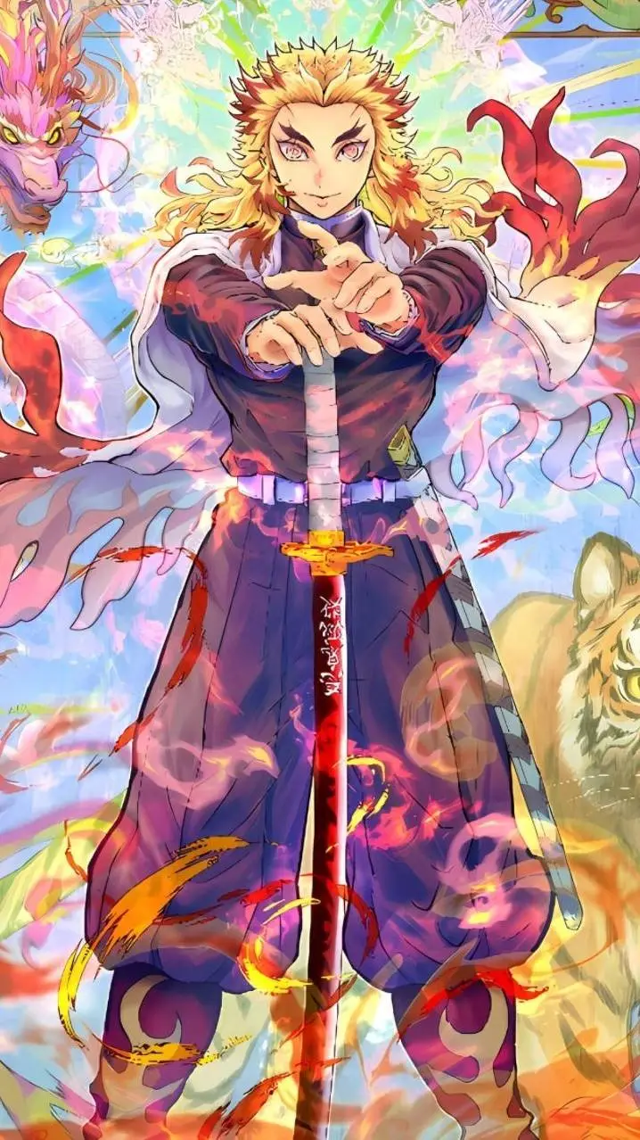 ai character: Rengoku background