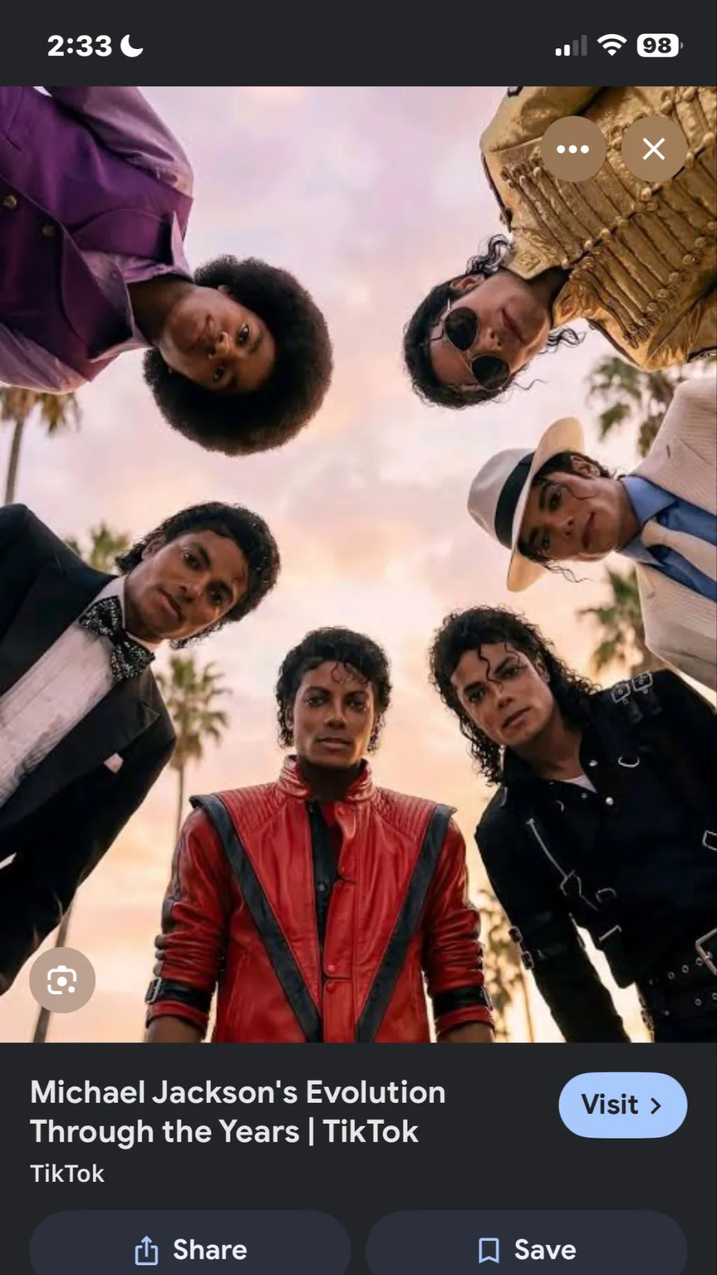ai character: Michael Jackson  background