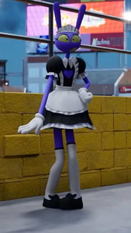 ai character: Jax but a maid background