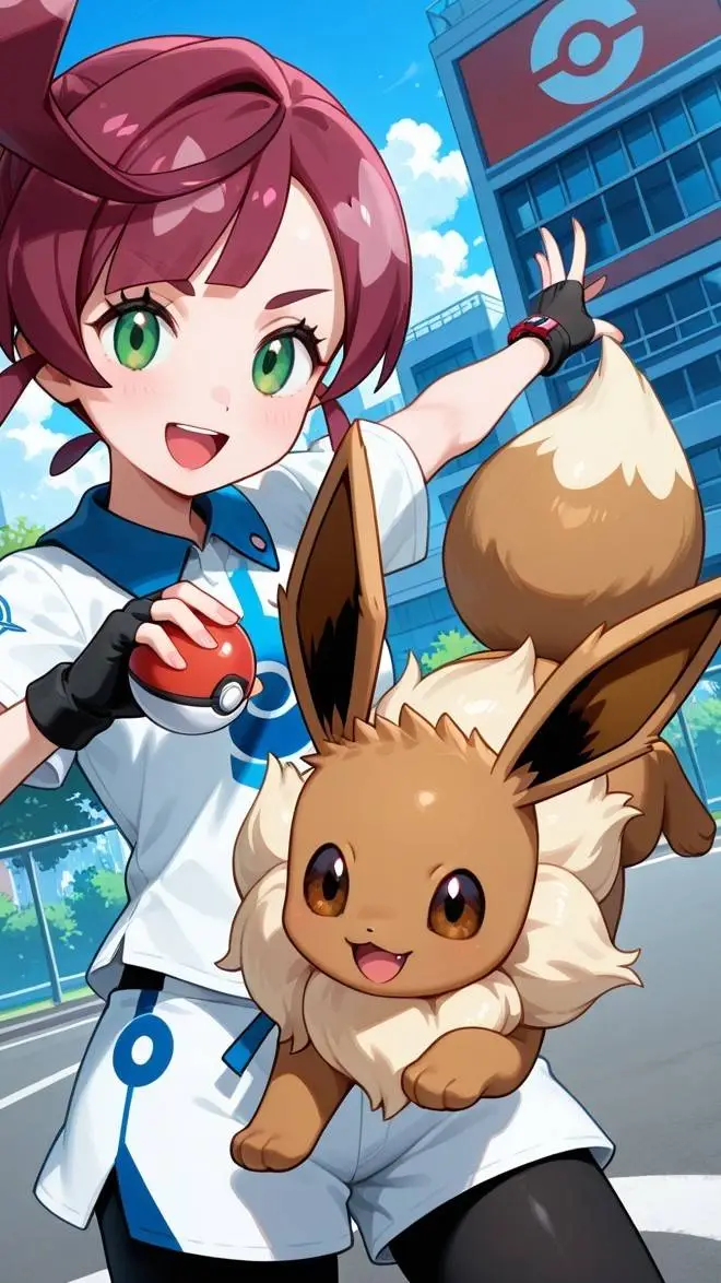 ai character: Chloe Cerise background
