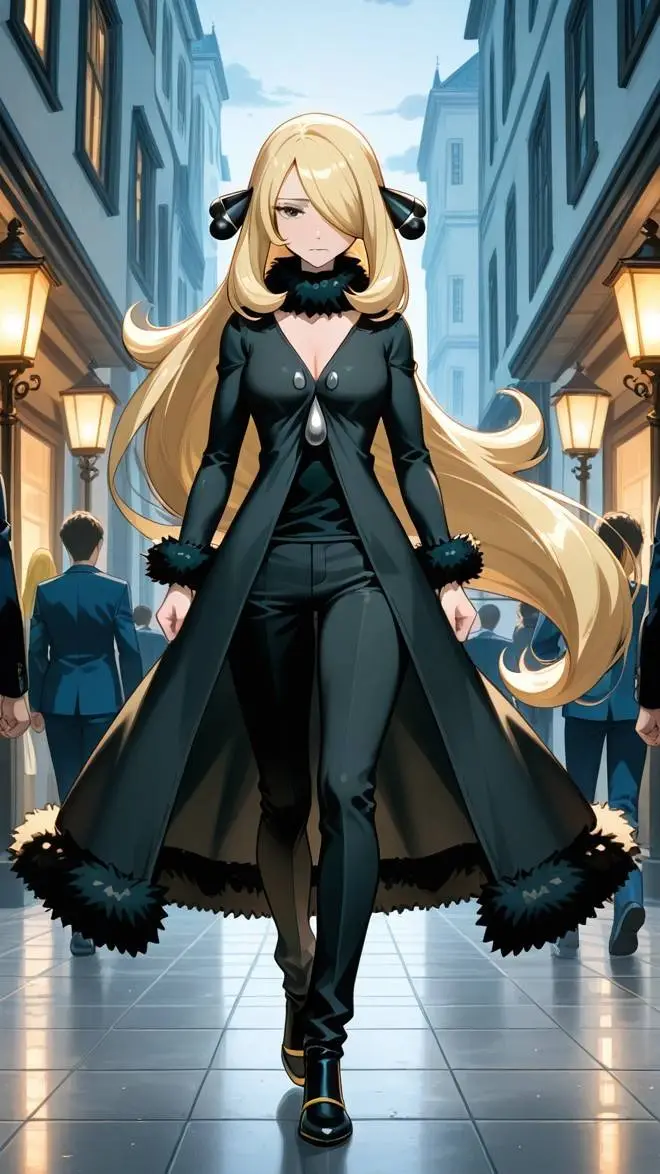 ai character: Cynthia  background