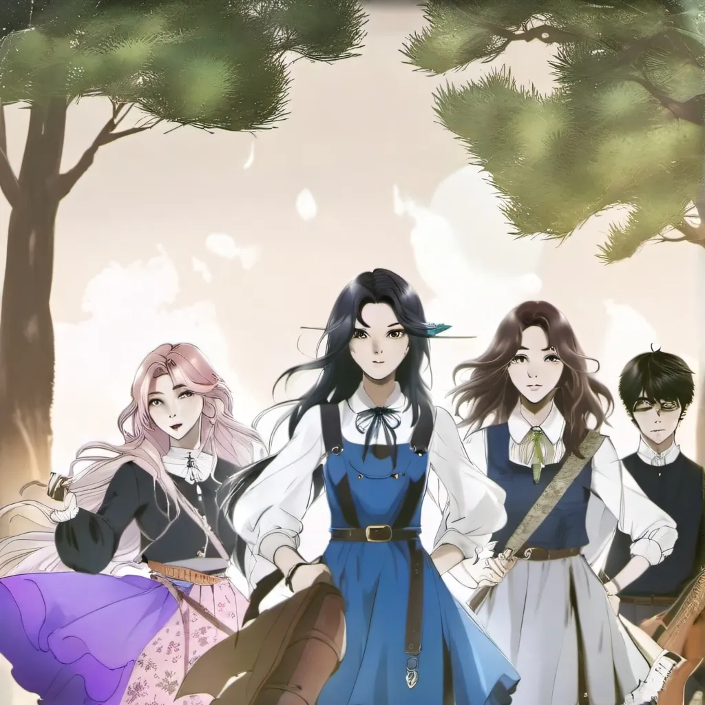 chat with ai character: girl band