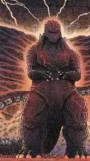 ai character: GODZILLA IN HELL background