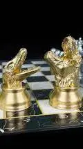 ai character: DINO CHESS background