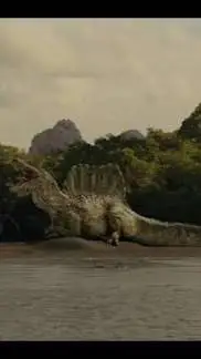 ai character: PrimitiveWarSpino background