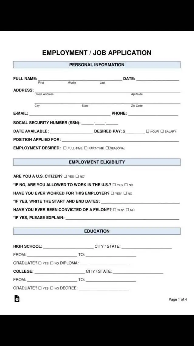 ai character: JOB APPLICATION  background
