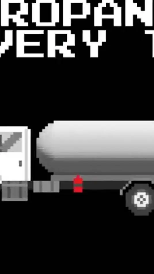 ai character: propane truck  background