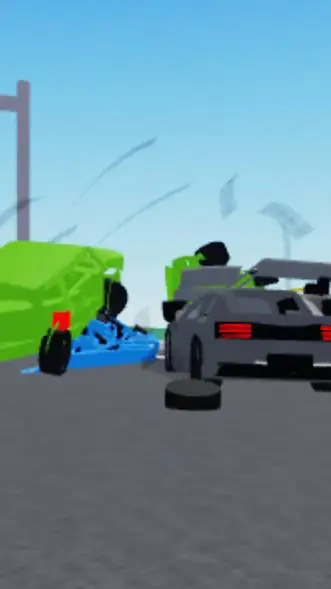 ai character: car crash background