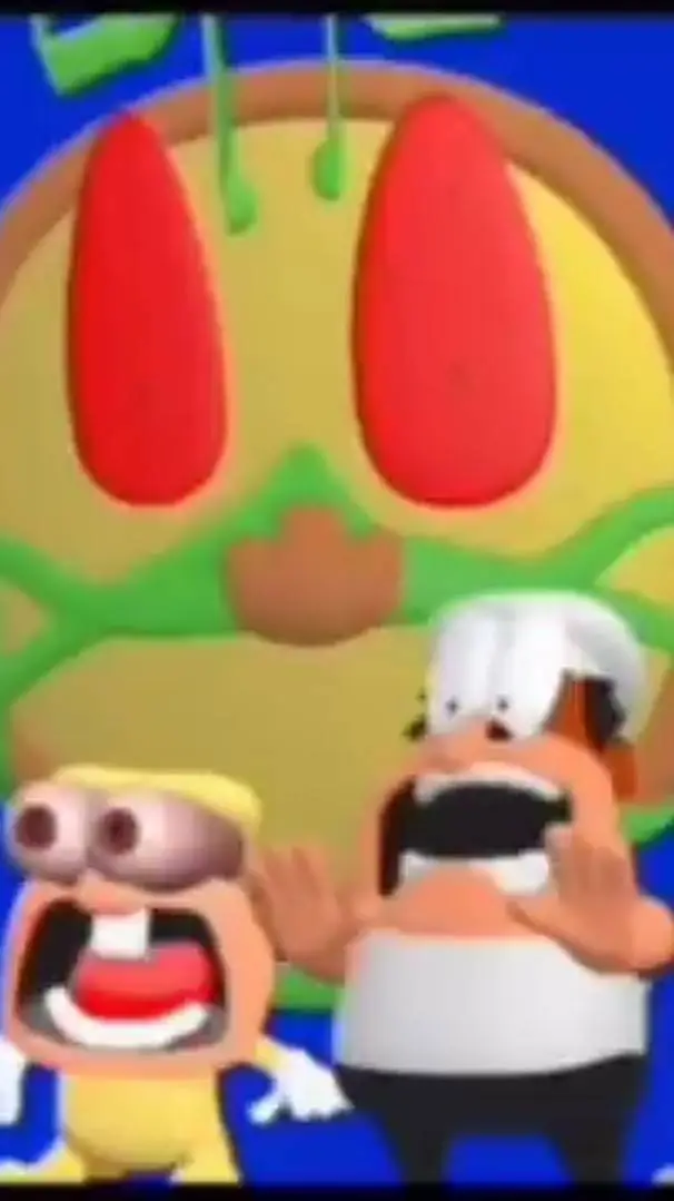 ai character: pizza tower scream background