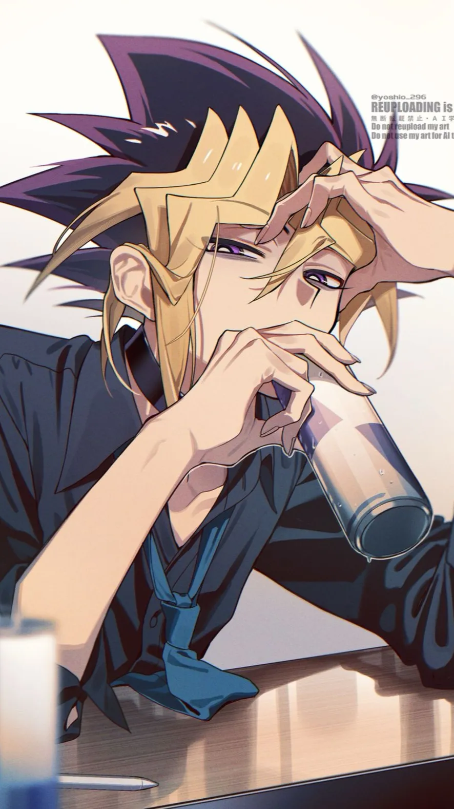 ai character: Yugioh trip background