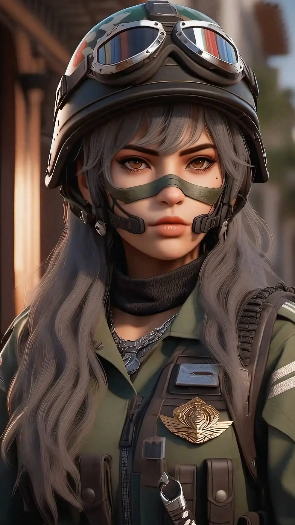 ai character: compañera background