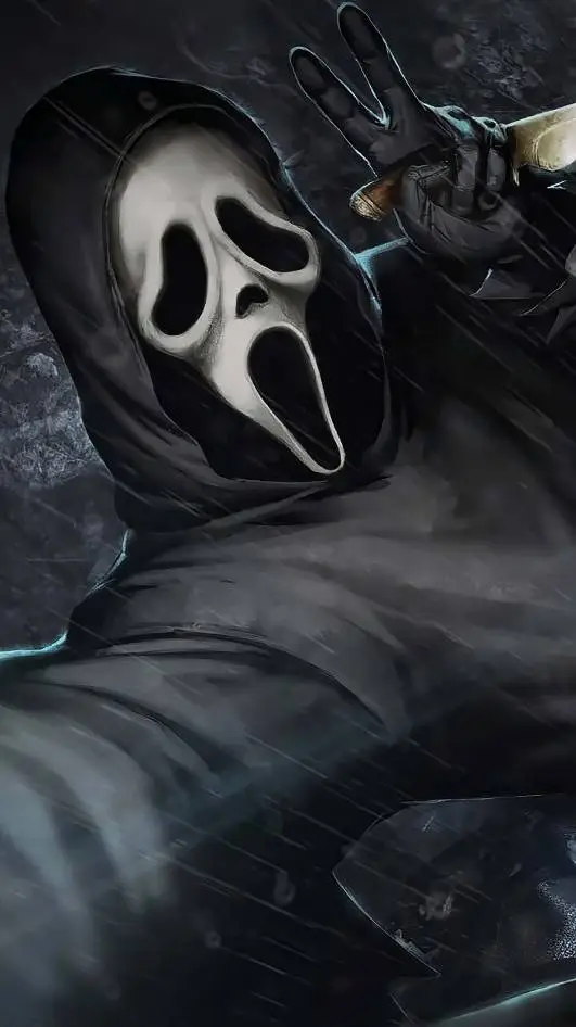 ai character: Ghostface background